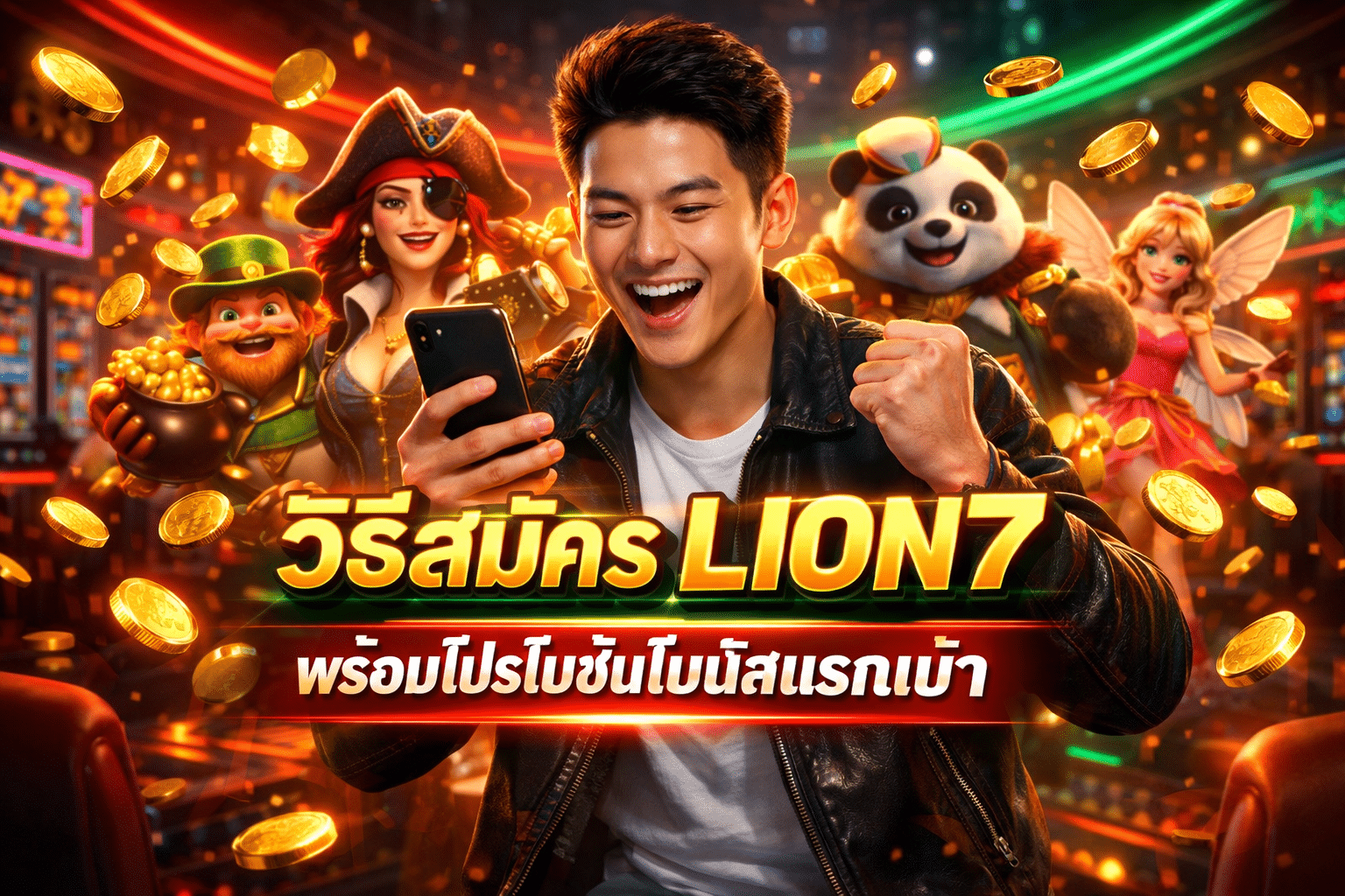 วิธีสมัคร LION7 พร้อมโปรโมชั่นโบนัสแรกเข้า