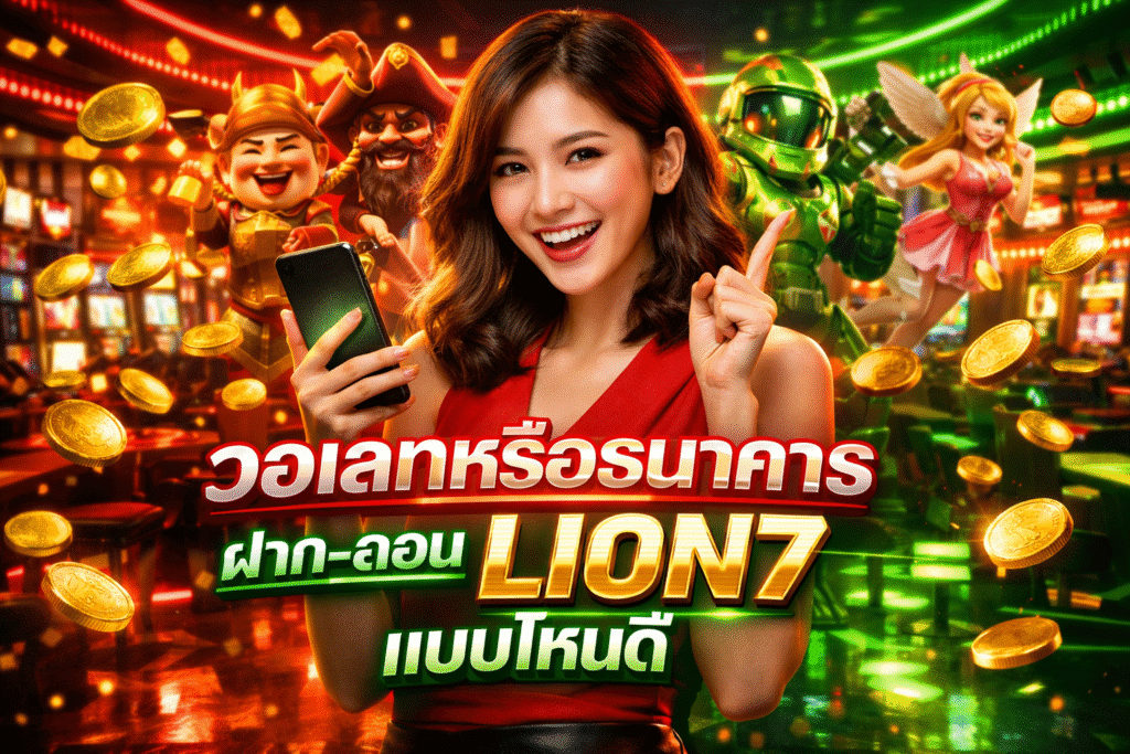 วอเลทหรือธนาคาร ฝาก-ถอน LION7 แบบไหนดี